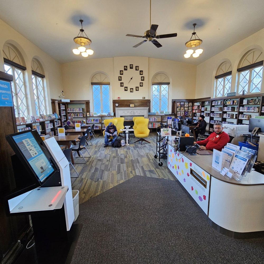 John Thunderbird Man Library - Books, Magazines, Newspapers, Videos, 4 computer stations and 4 seats with USB charging spots - Libraries Near Me - Denver, Colorado John Thunderbird Man Library - Books, Magazines, Newspapers, Videos, 4 computer stations and 4 seats with USB charging spots - Libraries Near Me - Denver, Colorado