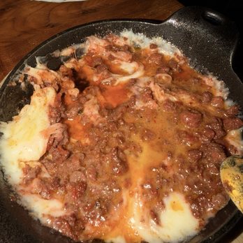 Perla - Queso fundido with chorizo. Too oily and gummy. - Tapas/Small Plates Near Me - Santa Ana, California