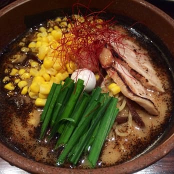 Ramen Dojo - Regular spicy garlic pork ramen with corn - Ramen Near Me - San Mateo, California Ramen Dojo - Regular spicy garlic pork ramen with corn - Ramen Near Me - San Mateo, California
