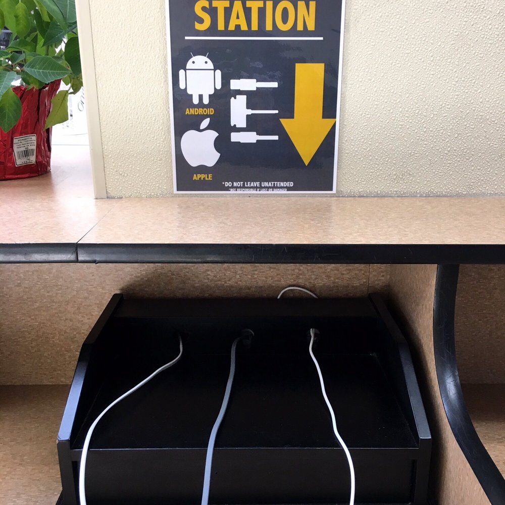 Laundry For Less - Charging station for your phone. Very nice touch. - Laundromat Near Me - Buena Park, California Laundry For Less - Charging station for your phone. Very nice touch. - Laundromat Near Me - Buena Park, California