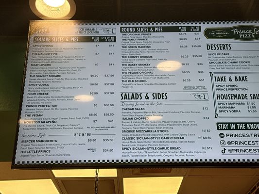 Menu photo 1 Prince Street Pizza Tempe, AZ Menu photo 1 Prince Street Pizza Tempe, AZ