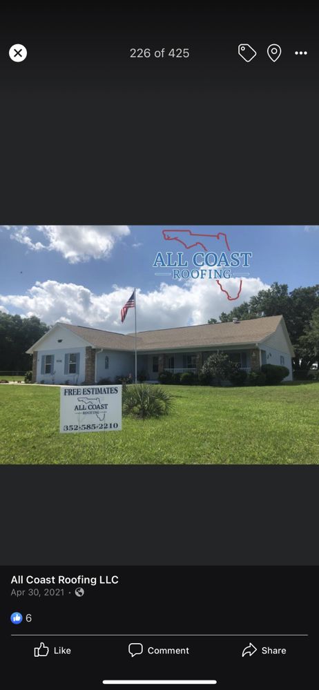 Slide of All Coast Roofing