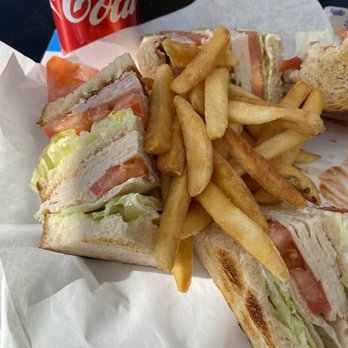 The Swig Bar - Club Sandwich (Turkey and Ham) - Sports Bars Near Me - Fullerton, California