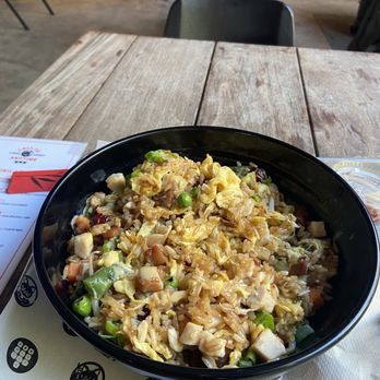 1-800-Lucky - Fried Rice with pork and chicken - Asian Fusion Near Me - Miami, Florida 1-800-Lucky - Fried Rice with pork and chicken - Asian Fusion Near Me - Miami, Florida