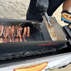 Jaydogz SB - Bacon wrapped and topped with fresh grilled veggies