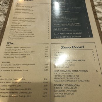 Frog & the Hen - Drink menu - Southern Near Me - Augusta, Georgia