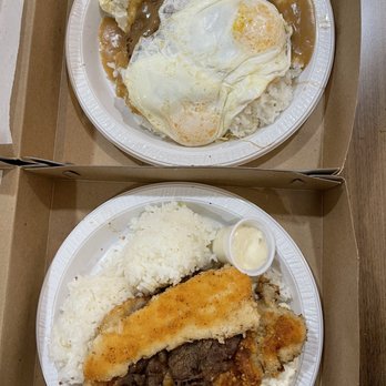Rainbow Drive-In - Loco Moco Plate and Mix Plate - Hawaiian Near Me - Honolulu, Hawaii Rainbow Drive-In - Loco Moco Plate and Mix Plate - Hawaiian Near Me - Honolulu, Hawaii