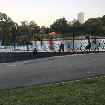 Lasker Pool - Nearing the end of the day night owl lap swim - Swimming Pools Near Me - New York, New York