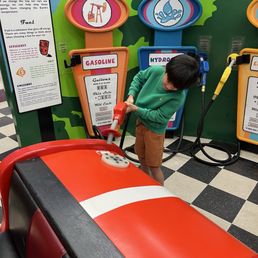 Toy car and gas station Toy car and gas station