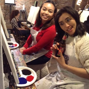 Muse Paintbar - Being goofy again. - Art Classes Near Me - Providence, Rhode Island Muse Paintbar - Being goofy again. - Art Classes Near Me - Providence, Rhode Island