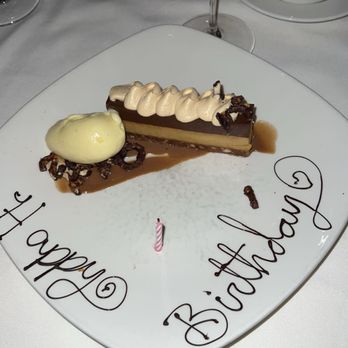 801 Fish - Complimentary Dessert Chocolate Tart - Seafood Near Me - Clayton, Missouri