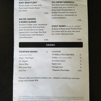 Public Coast Brewing - Dessert menu. - American Near Me - Cannon Beach, Oregon Public Coast Brewing - Dessert menu. - American Near Me - Cannon Beach, Oregon