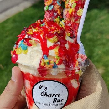 V’s Churro Bar - Wonder Pebbles Signature Churro Sundae. - Food Trucks Near Me - Reno, Nevada V’s Churro Bar - Wonder Pebbles Signature Churro Sundae. - Food Trucks Near Me - Reno, Nevada