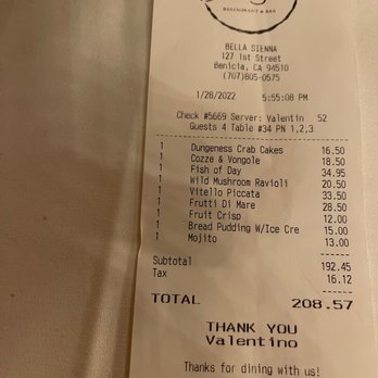 Bella Siena - Italian Near Me - Benicia, California