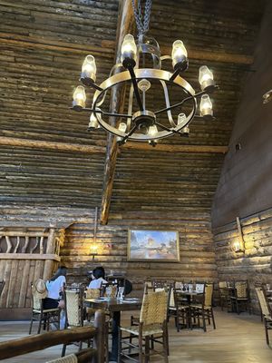 Old Faithful Inn Dining Room by null