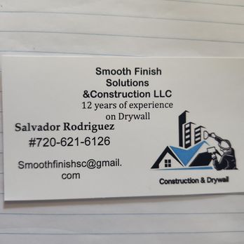 Smooth Finish Solutions Construction - Drywall Installation & Repair Near Me