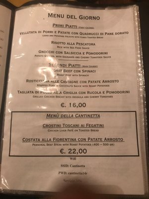 Menu photo 8 La Cantinetta Osteria con Cucina Florence, FI