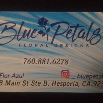 Blue Petals - Blue Petals Floral Designs - Floral Designers Near Me - Hesperia, California Blue Petals - Blue Petals Floral Designs - Floral Designers Near Me - Hesperia, California