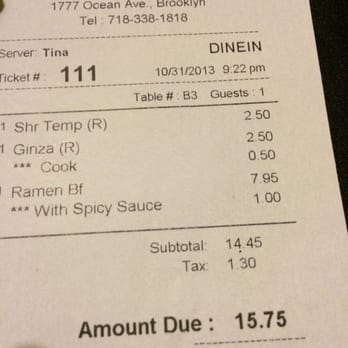 Chikurin - $0.50 for cooking my ginza roll and $1.00 for making my food spicy o.O - Japanese Near Me - Brooklyn, New York Chikurin - $0.50 for cooking my ginza roll and $1.00 for making my food spicy o.O - Japanese Near Me - Brooklyn, New York