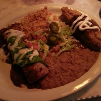 Chuy's - The Vegetarian Combo. #7. Veggie enchilada and cheese Chile Relleno with beans and rice. - Tex-Mex Near Me - Tulsa, Oklahoma Chuy's - The Vegetarian Combo. #7. Veggie enchilada and cheese Chile Relleno with beans and rice. - Tex-Mex Near Me - Tulsa, Oklahoma