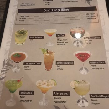 Thai Recipe Bistro - New drink menu - Thai Near Me - Phoenix, Arizona Thai Recipe Bistro - New drink menu - Thai Near Me - Phoenix, Arizona