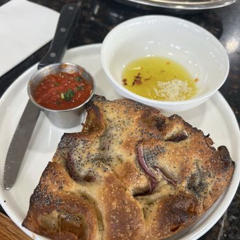 Marina Seafood Dockside Patio - Focaccia bread $7  Very Good - Seafood Near Me - Berkeley, California