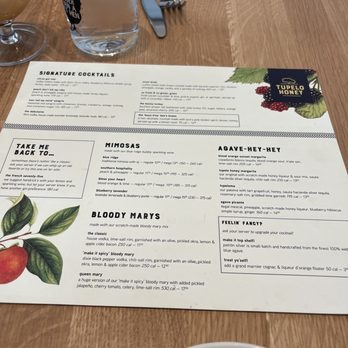 Tupelo Honey - Drinks menu - Southern Near Me - Omaha, Nebraska Tupelo Honey - Drinks menu - Southern Near Me - Omaha, Nebraska