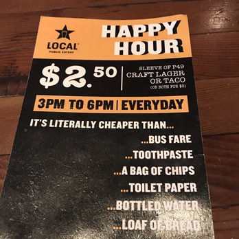 LOCAL Public Eatery South Common - Happy Hour Menu - Sports Bars Near Me - Edmonton, Alberta
