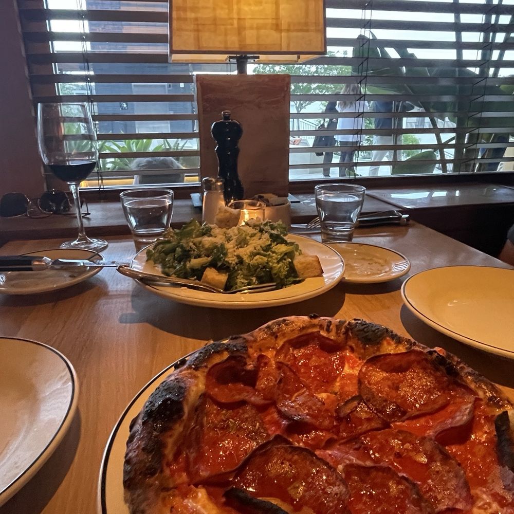 Laurel Grill - Cesar Salad and Pepperoni Pizza - American Near Me - Culver City, California Laurel Grill - Cesar Salad and Pepperoni Pizza - American Near Me - Culver City, California