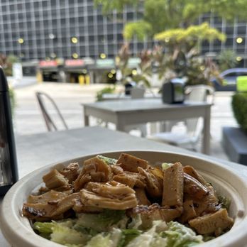 Happea's - Vegan Buffalo chicken Caesar salad! SUPER YUMMMMY & everyone is very nice!!! - Mediterranean Near Me - Miami, Florida Happea's - Vegan Buffalo chicken Caesar salad! SUPER YUMMMMY & everyone is very nice!!! - Mediterranean Near Me - Miami, Florida
