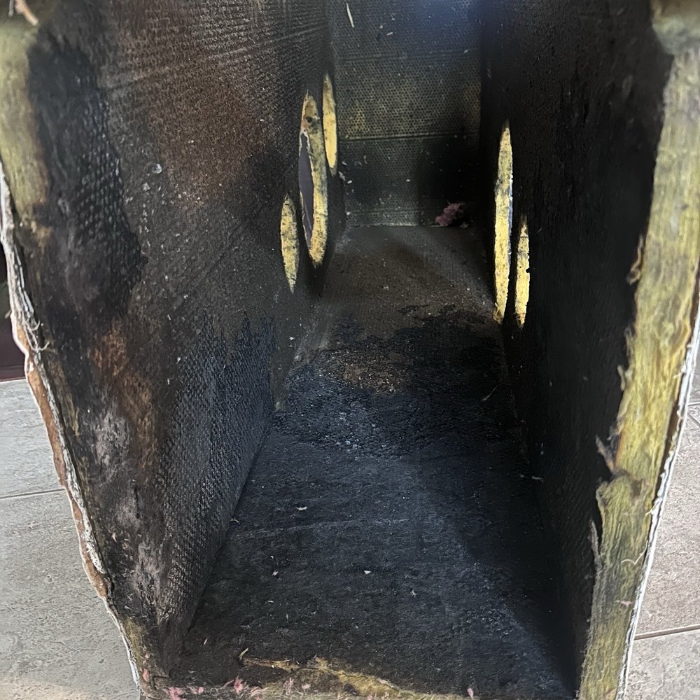 Burnt plenum Burnt plenum