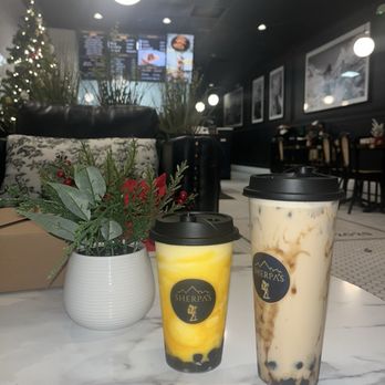 Sherpa’s - Golden mango bliss, ancient brown sugar milk tea - Bubble Tea Near Me - Brookfield, Wisconsin Sherpa’s - Golden mango bliss, ancient brown sugar milk tea - Bubble Tea Near Me - Brookfield, Wisconsin