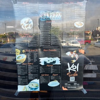 Koi Sushi - Menú - Sushi Bars Near Me - San Pablo, California