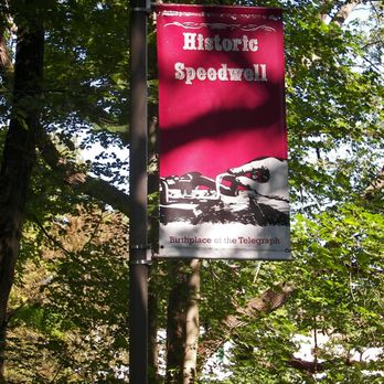 Speedwell Park - Telegraph Invention Banner - Parks Near Me - Morristown, New Jersey Speedwell Park - Telegraph Invention Banner - Parks Near Me - Morristown, New Jersey