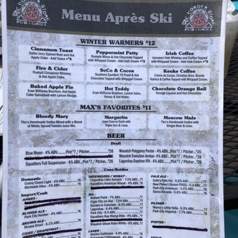 The Corner Store Pub & Grill - Drink menu - Pubs Near Me - Park City, Utah