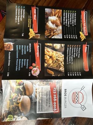 Menu photo 3 Bros Burger Puyallup, WA