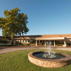 Hidden Trails - The front of the Club, complete with fountain entrance