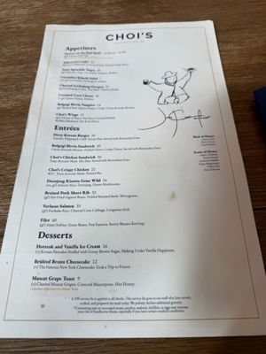 Menu photo 3 Choi's San Diego, CA