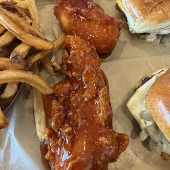 Sammy’s Sliders - Meal 3 - 2 Sliders + 2 Tenders - New American Near Me - Winston-Salem, North Carolina Sammy’s Sliders - Meal 3 - 2 Sliders + 2 Tenders - New American Near Me - Winston-Salem, North Carolina