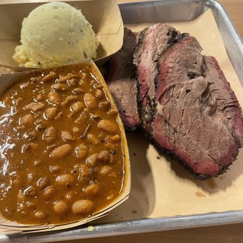 Guess Family Barbecue - Potato salad, beans, brisket - Barbeque Near Me - Waco, Texas Guess Family Barbecue - Potato salad, beans, brisket - Barbeque Near Me - Waco, Texas