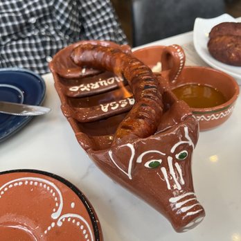 Petiscos - Smoking chorizo - Portuguese Near Me - San Jose, California