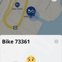 One of the 10 bikes I tried to rent that all said the same thing