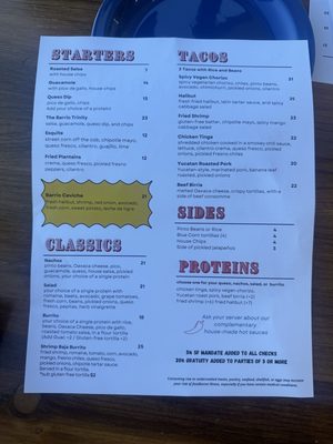 Menu photo 2 Barrio San Francisco, CA
