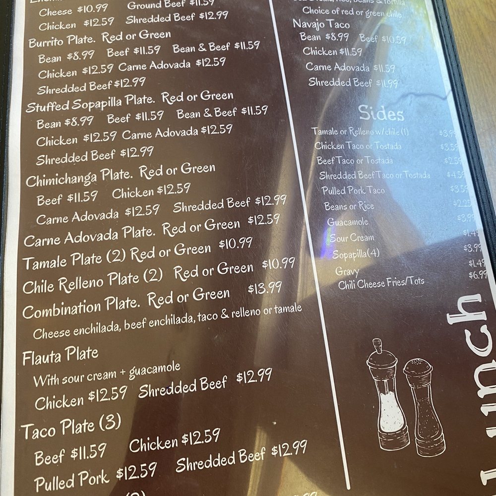 Rita's New Mexican Restaurant - Menu - New Mexican Cuisine Near Me - Belen, New Mexico