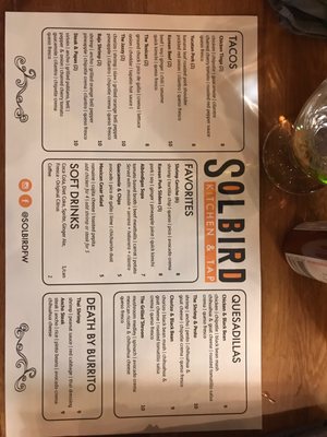 Menu photo 8 Solbird Kitchen & Tap Fort Wayne, IN