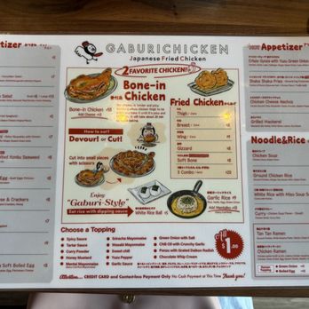 Gaburi Chicken - Menu - Izakaya Near Me - Huntington Beach, California Gaburi Chicken - Menu - Izakaya Near Me - Huntington Beach, California