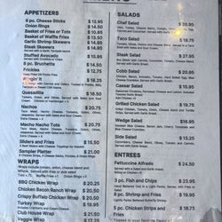 Warehouse West Grill - Menu 4-25-2025