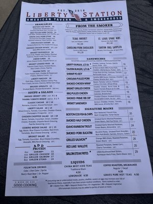 Menu photo 2 Liberty Station Madison, WI Menu photo 2 Liberty Station Madison, WI