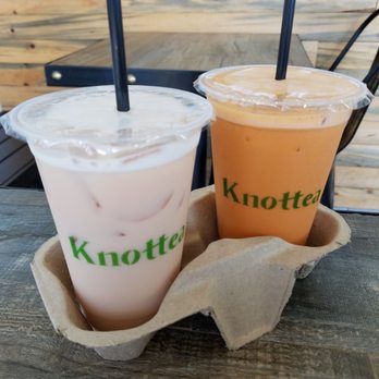 Knottea Cafe House - Rose milk tea & Thai Horchata milk tea- amazing! - Coffee & Tea Near Me - Stanton, California