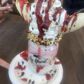 The Yard Milkshake Bar - old school banana split - Ice Cream & Frozen Yogurt Near Me - Columbus, Ohio